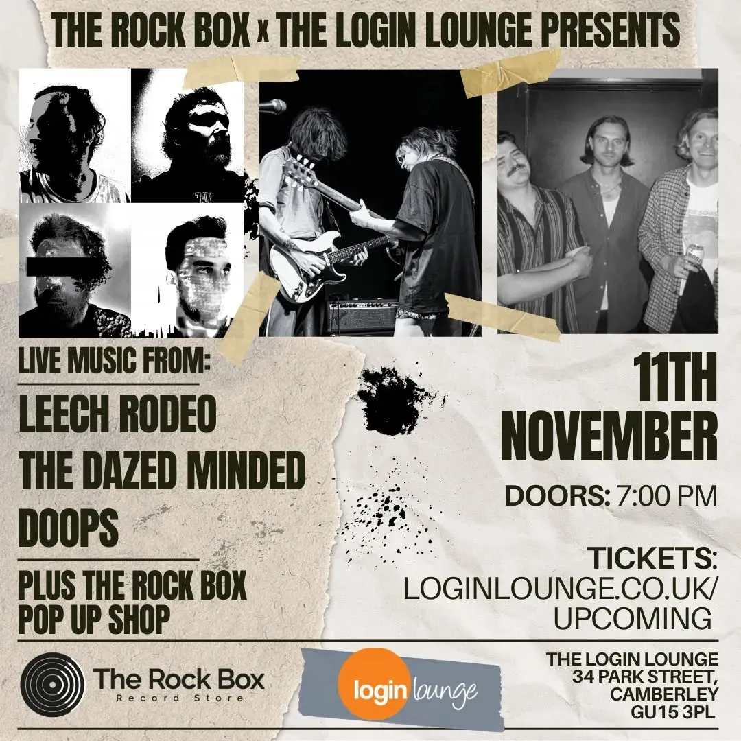 The Rock Box x Login Lounge Presents: Leech Rodeo, The Dazed Minded, Doops